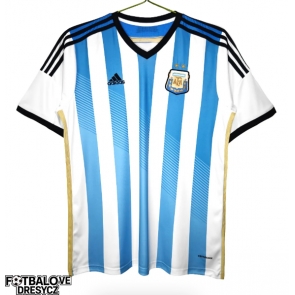 Argentina 2014 Retro Domácí Dres Krátký Rukáv Argentina 2014 Retro Domácí Dres Krátký Rukáv